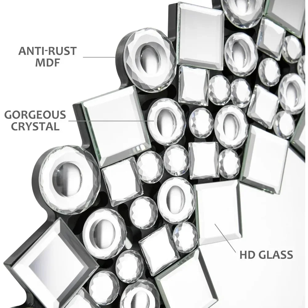 Gorgeous Luxury Wall Mirrors, Rectangular or Round