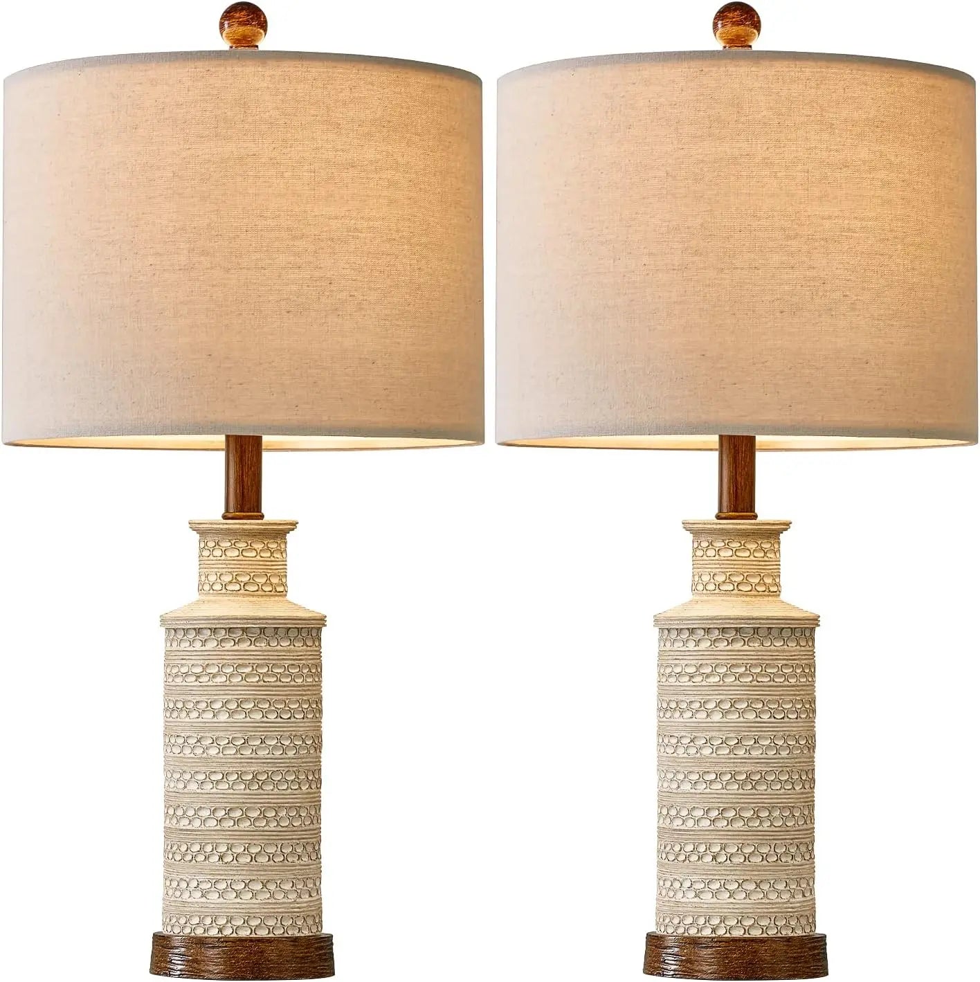Farmhouse Table Lamp Set of 2