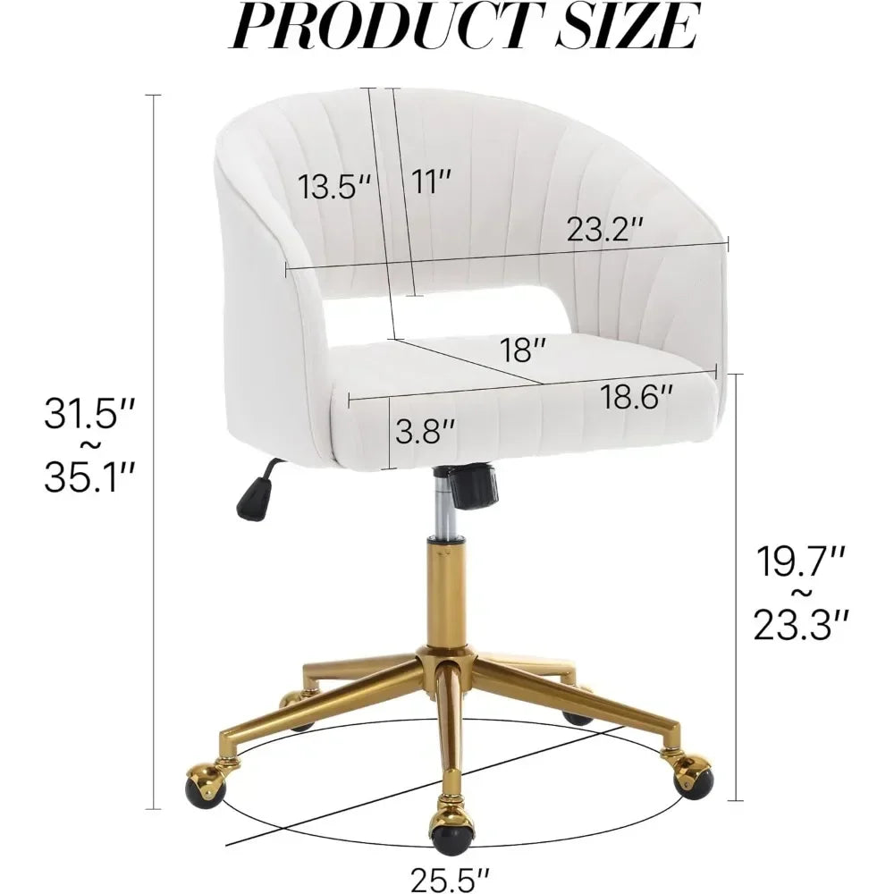 Upholstered Adjustable Desk Chair