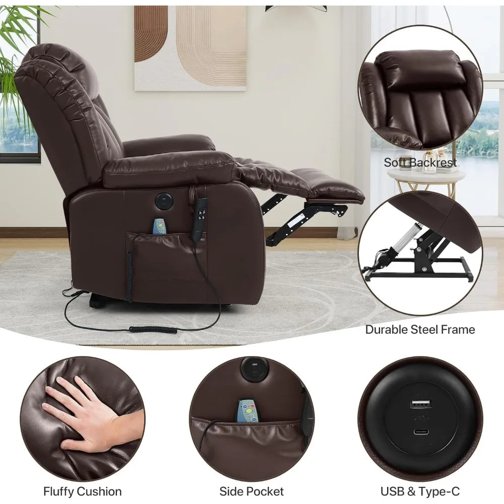 Large Recliner and Power Lift Chair