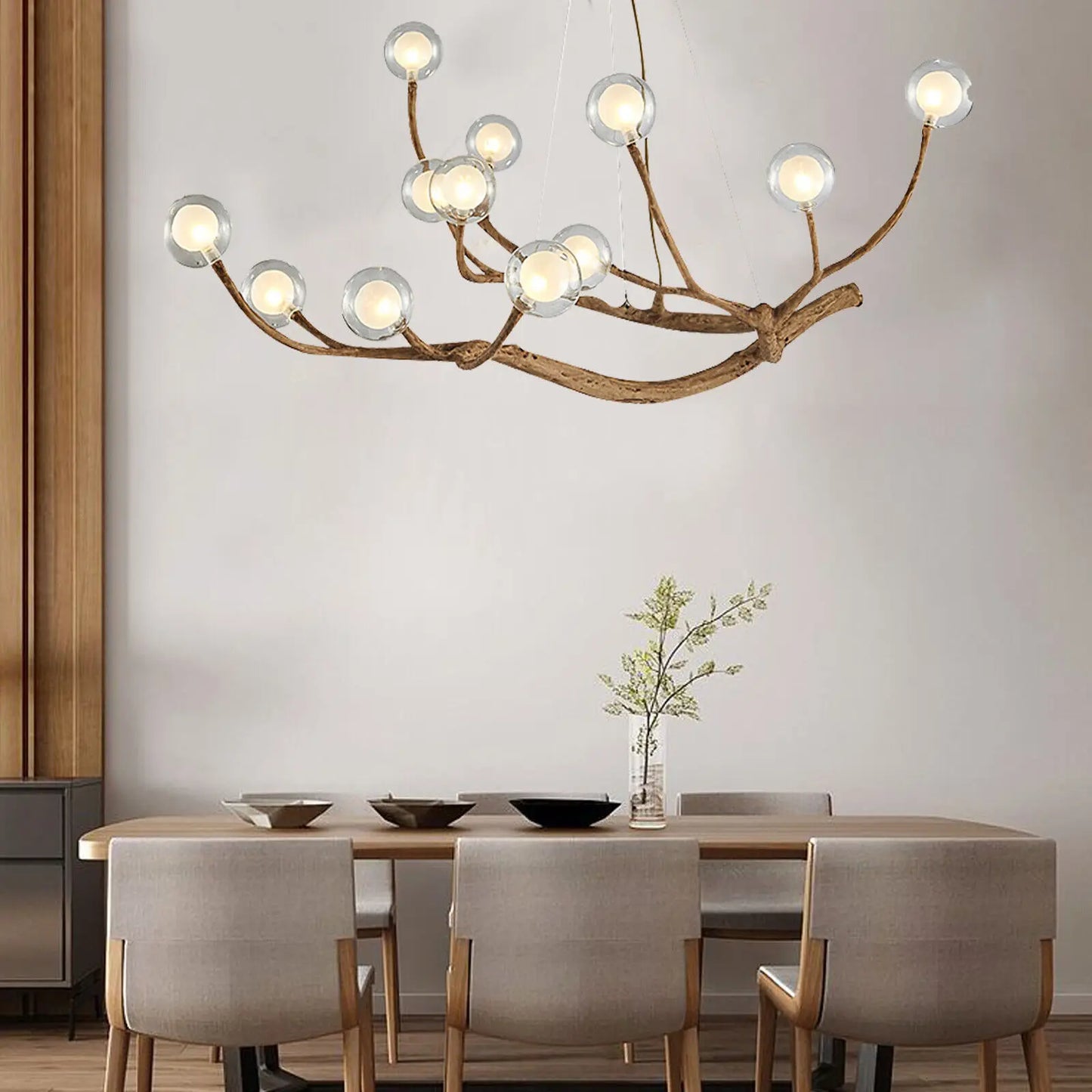 Wood Branch Hanging Lamp