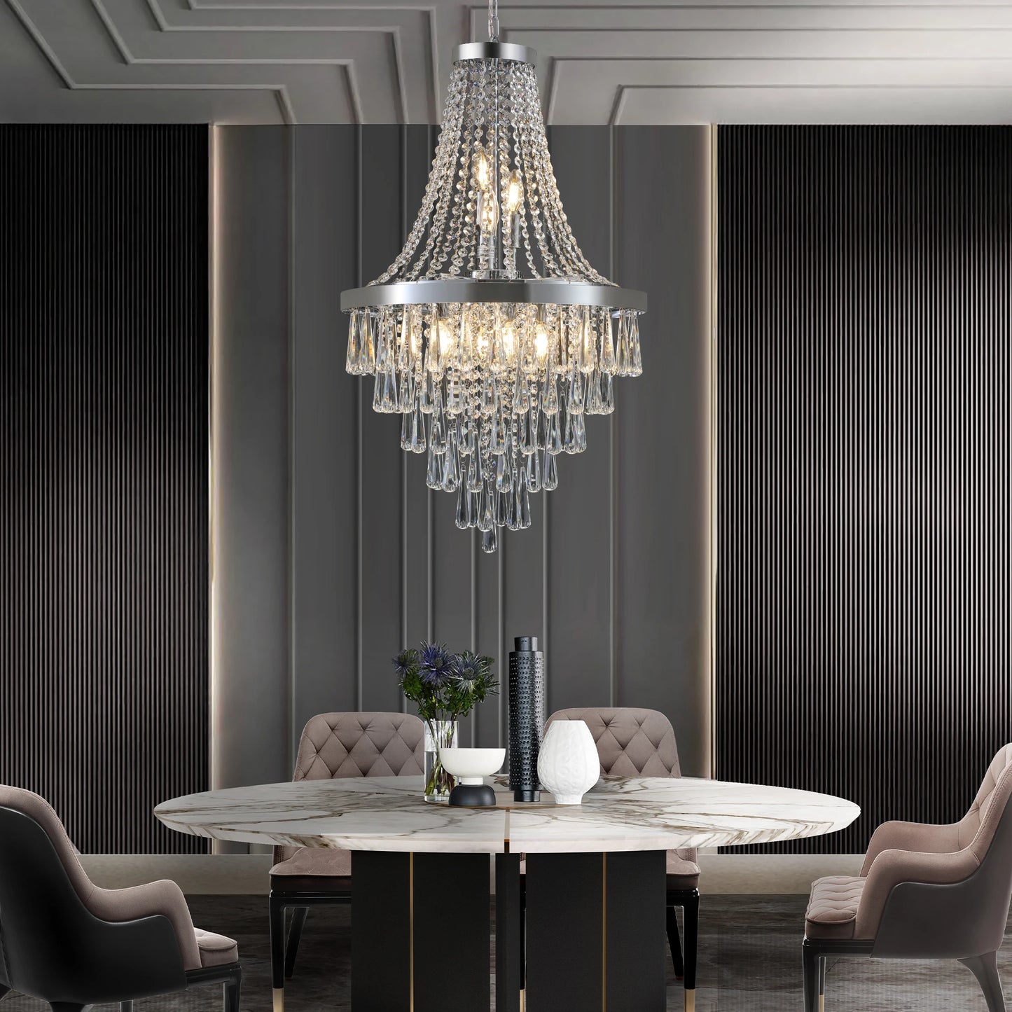 Beautiful and Modern Crystal Chandelier