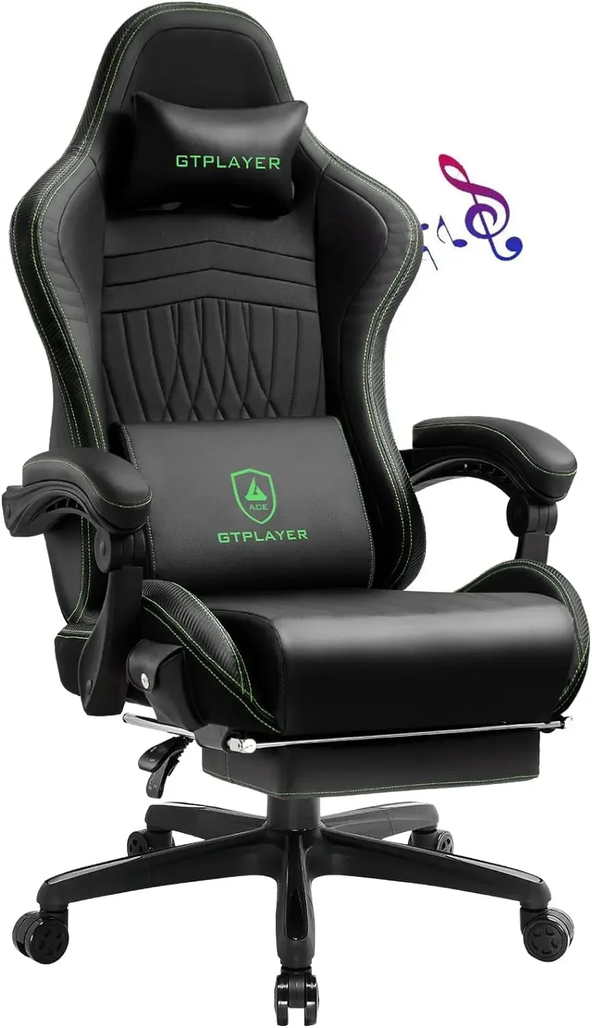 Reclining High Back Ergonomic Gaming or Computer Chair, with Footrest