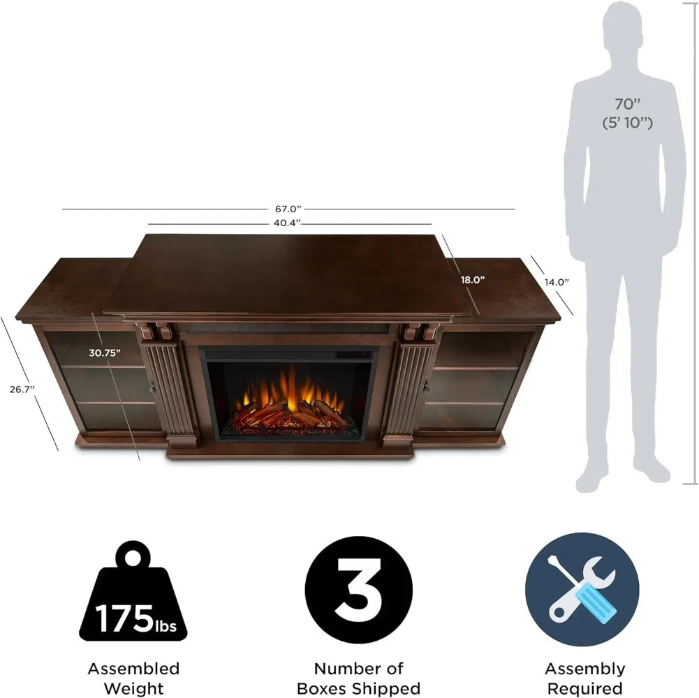 Electric Fireplace and Entertainment Center