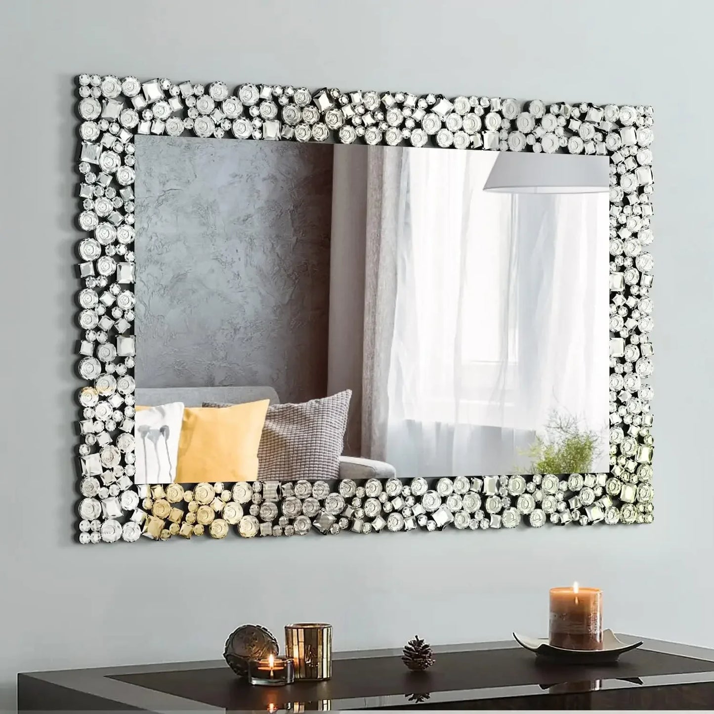 Gorgeous Luxury Wall Mirrors, Rectangular or Round