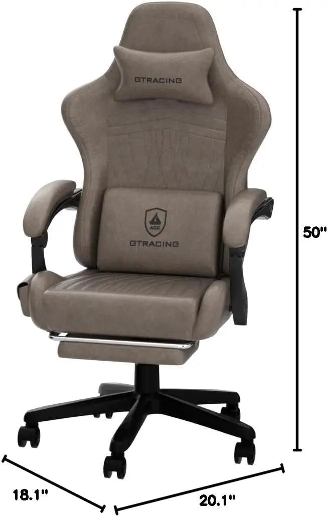 Reclining High Back Ergonomic Gaming or Computer Chair, with Footrest