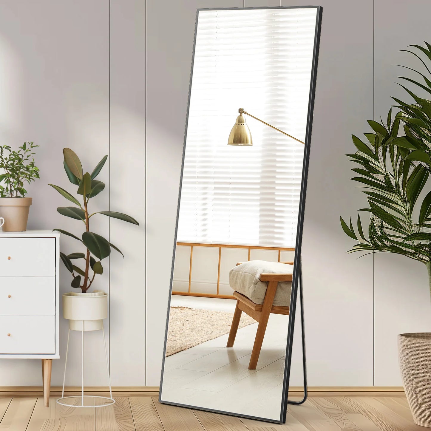 Full Body Wall Mirror with Stand