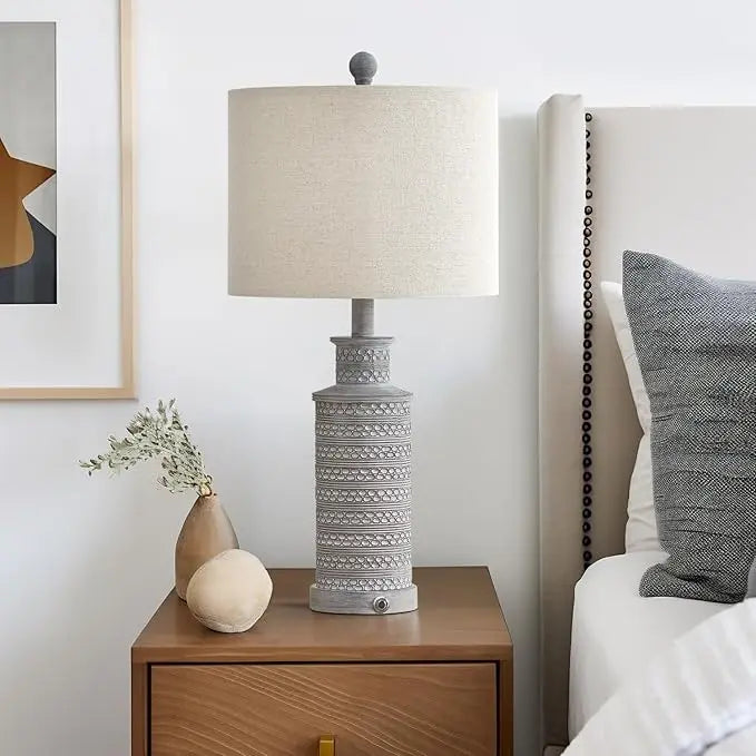 Farmhouse Table Lamp Set of 2