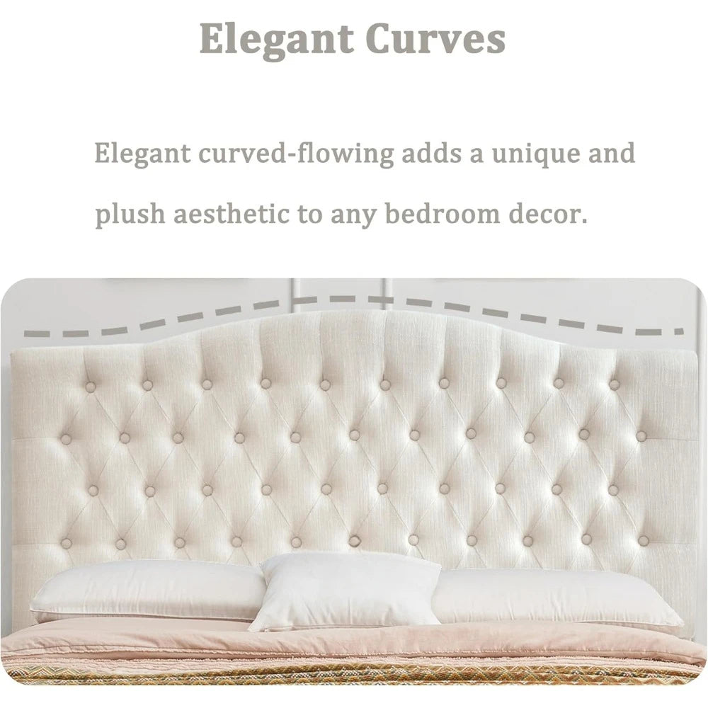 Upholstered Tufted Button Queen/Full Headboard