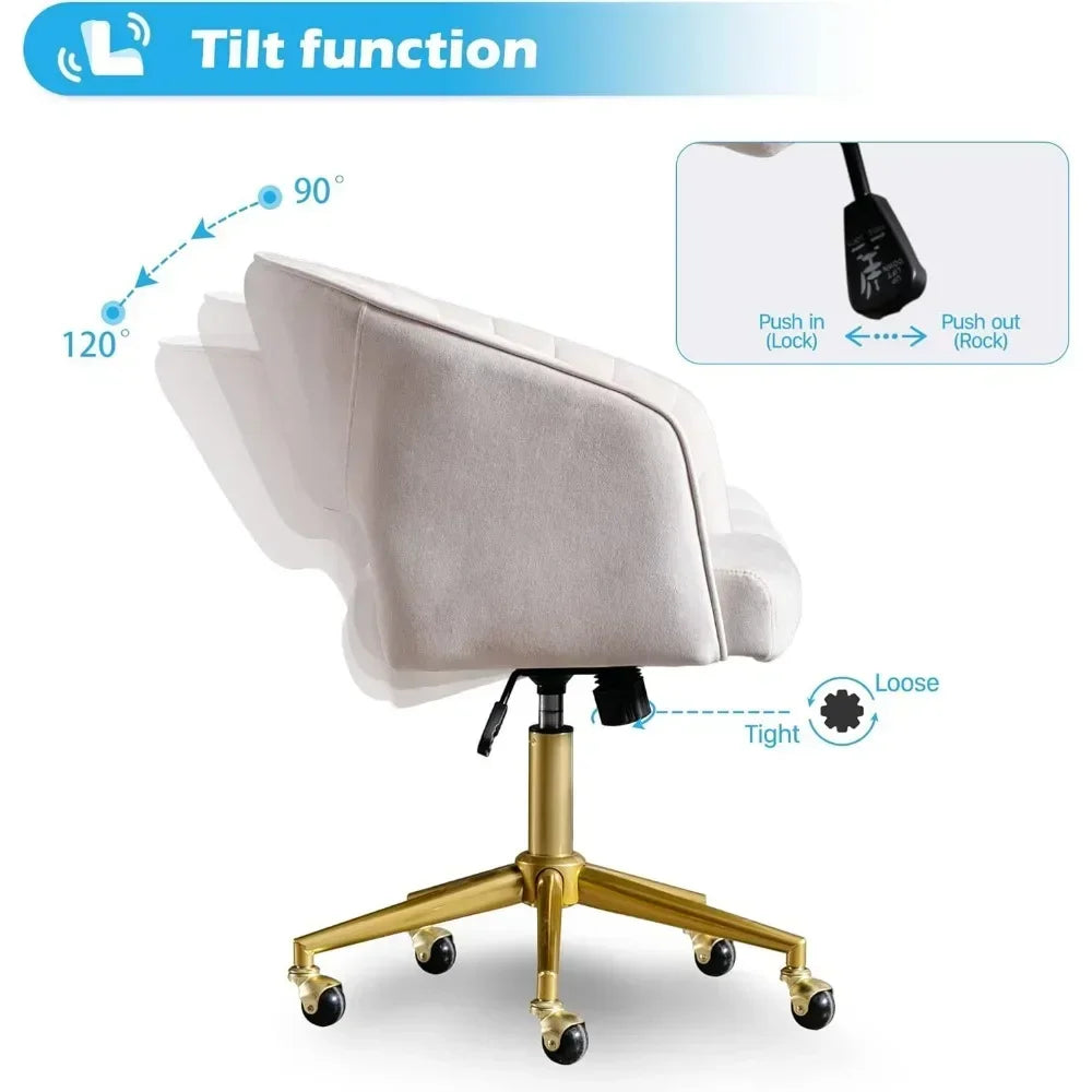 Upholstered Adjustable Desk Chair