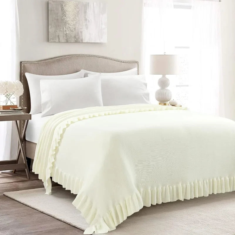 Ruffled Comforter Set With Shams