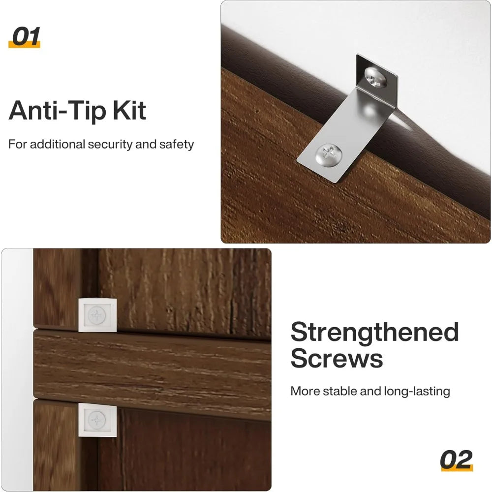 5-Tier Arched Bookcase with Open Shelves Suitable for Mid Century Modern to Farmhouse decor