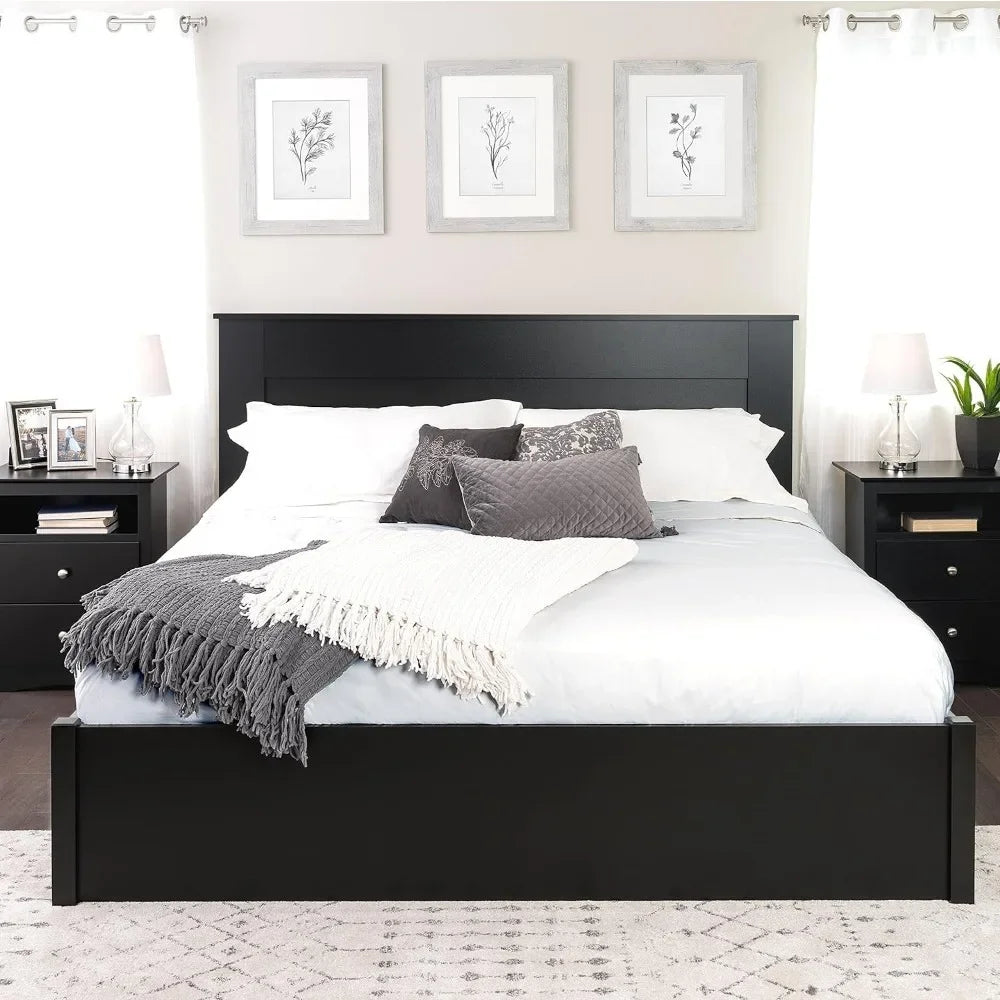 Stylish Flat Wood Panel Headboards