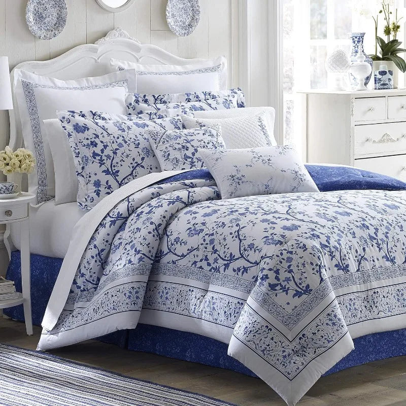 Reversible Duvet Cover Set with Matching Shams