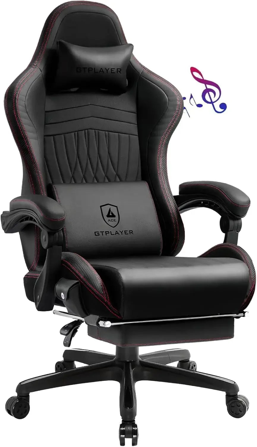 Reclining High Back Ergonomic Gaming or Computer Chair, with Footrest