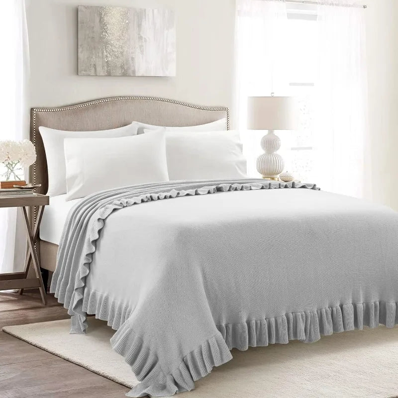 Ruffled Comforter Set With Shams