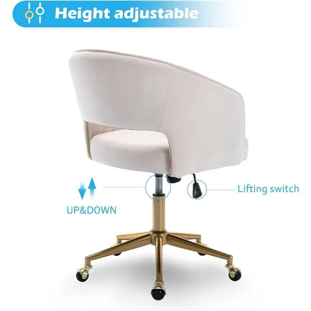 Upholstered Adjustable Desk Chair