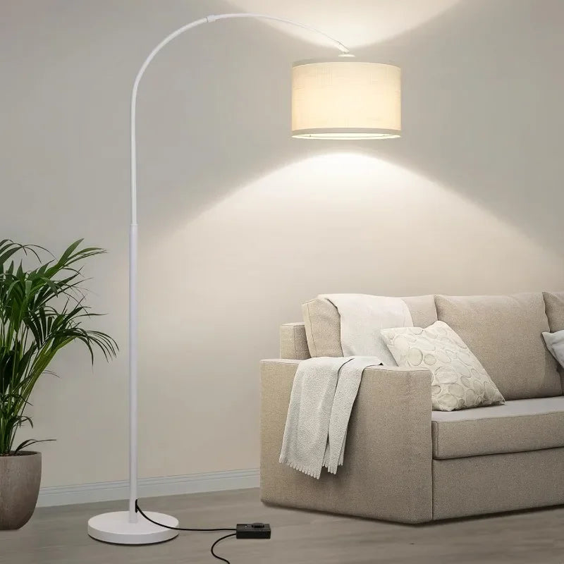 Black Arc Pole Lamp with Dimmer