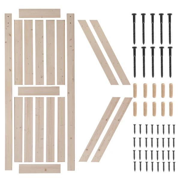 Unfinished Sliding Barn Door