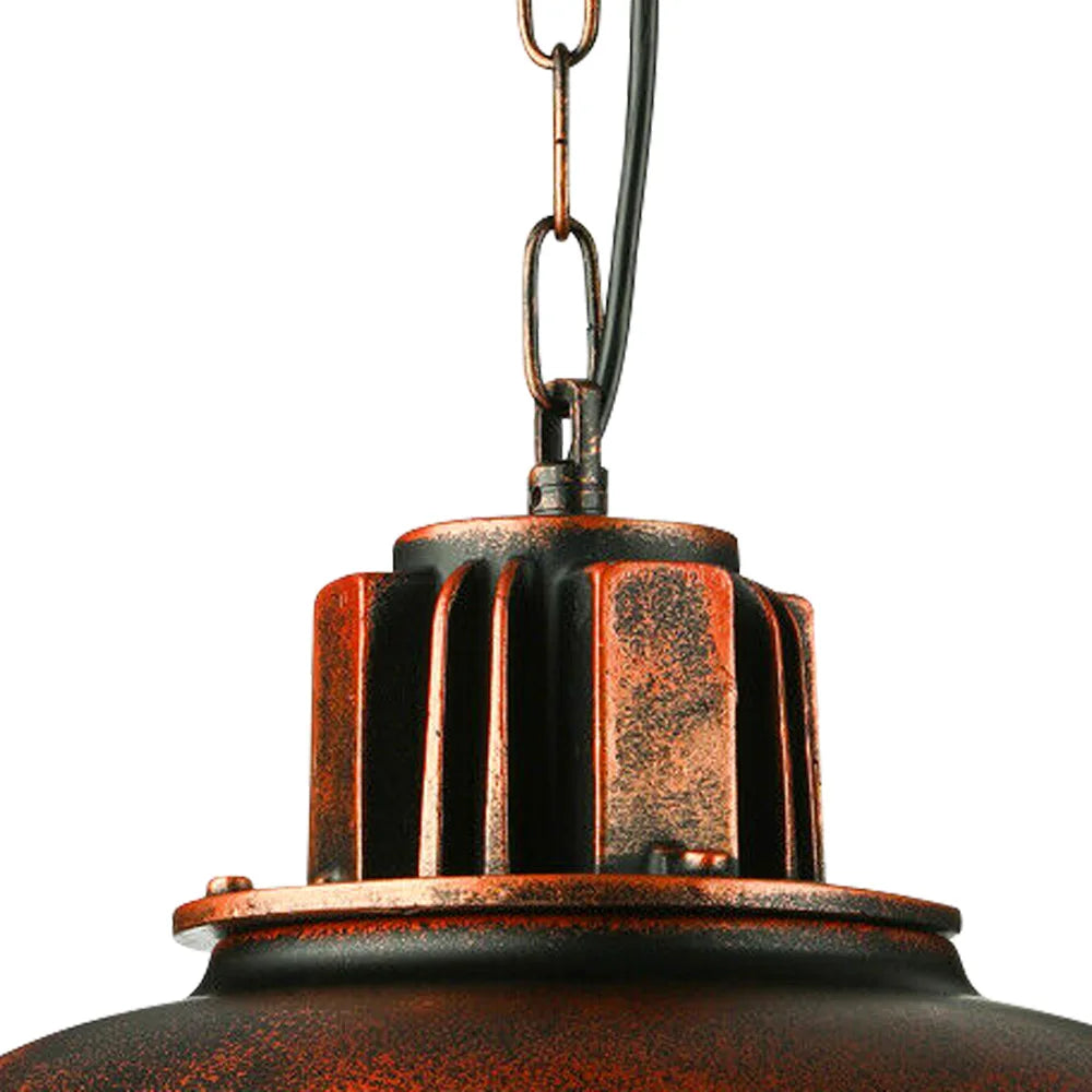 Vintage Iron Pendant Light in Industrial Design