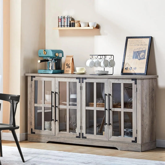 Modern Farmhouse 63" Buffet with Storage