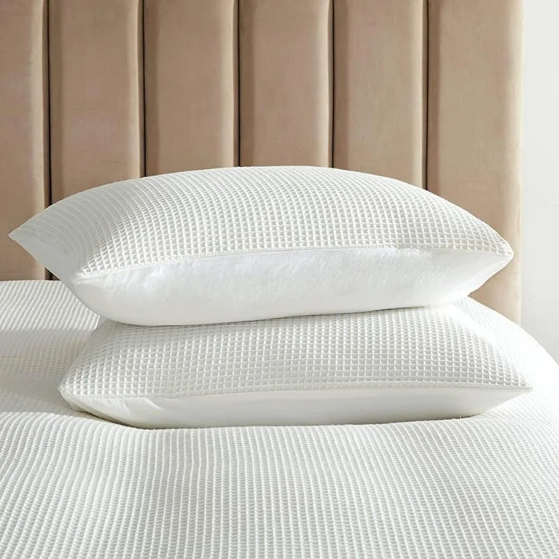 Waffle Weave Duvet Cover Set for All Season