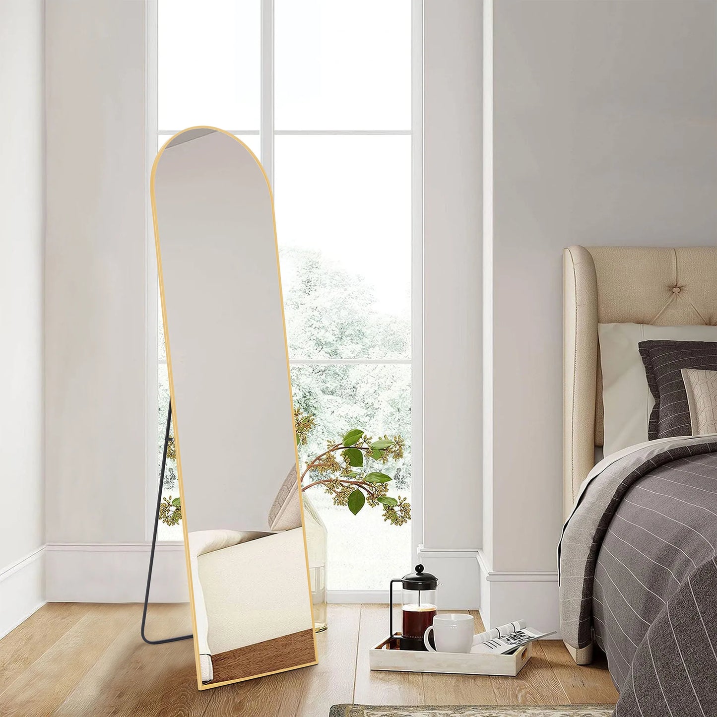 Full Body Wall Mirror with Stand