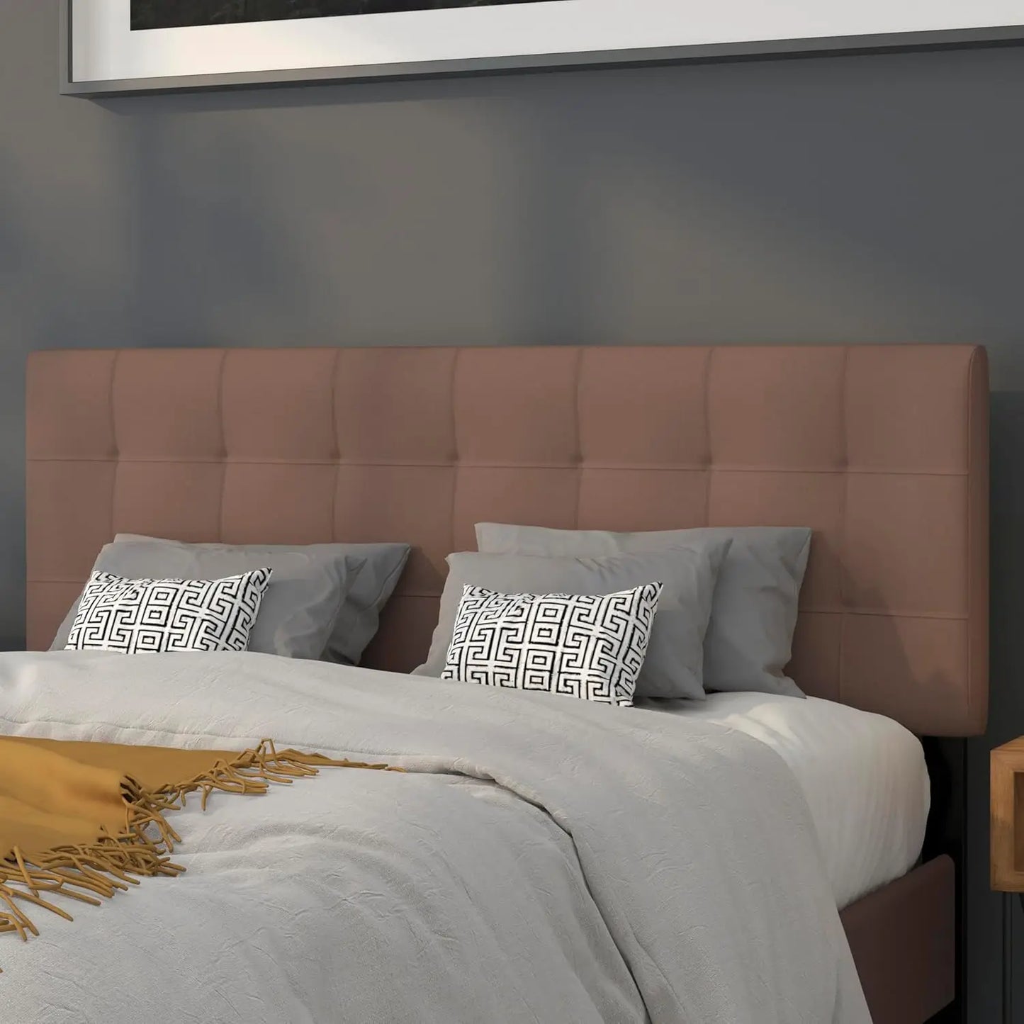 Quilted Tufted Queen Size Headboard