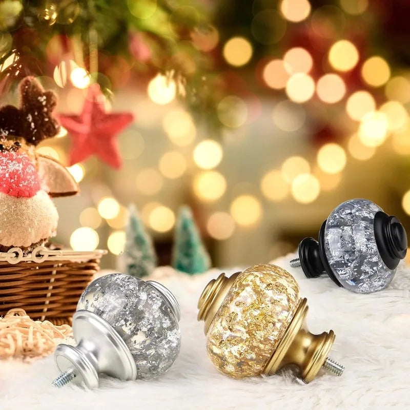 Silver 1" Curtain Rod