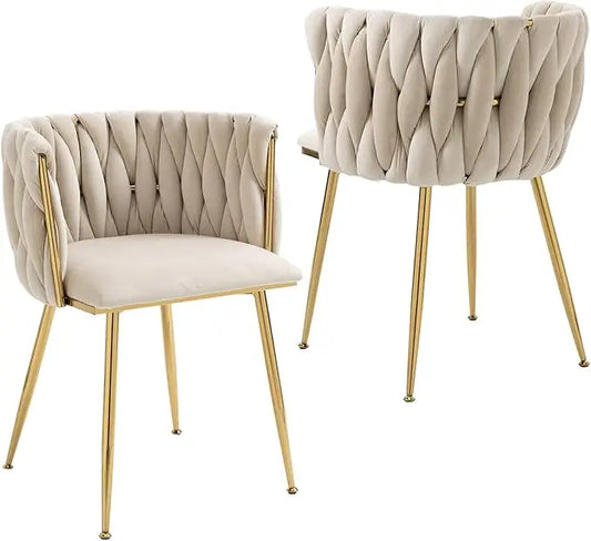 Set of 4 Velvet Dining Chairs
