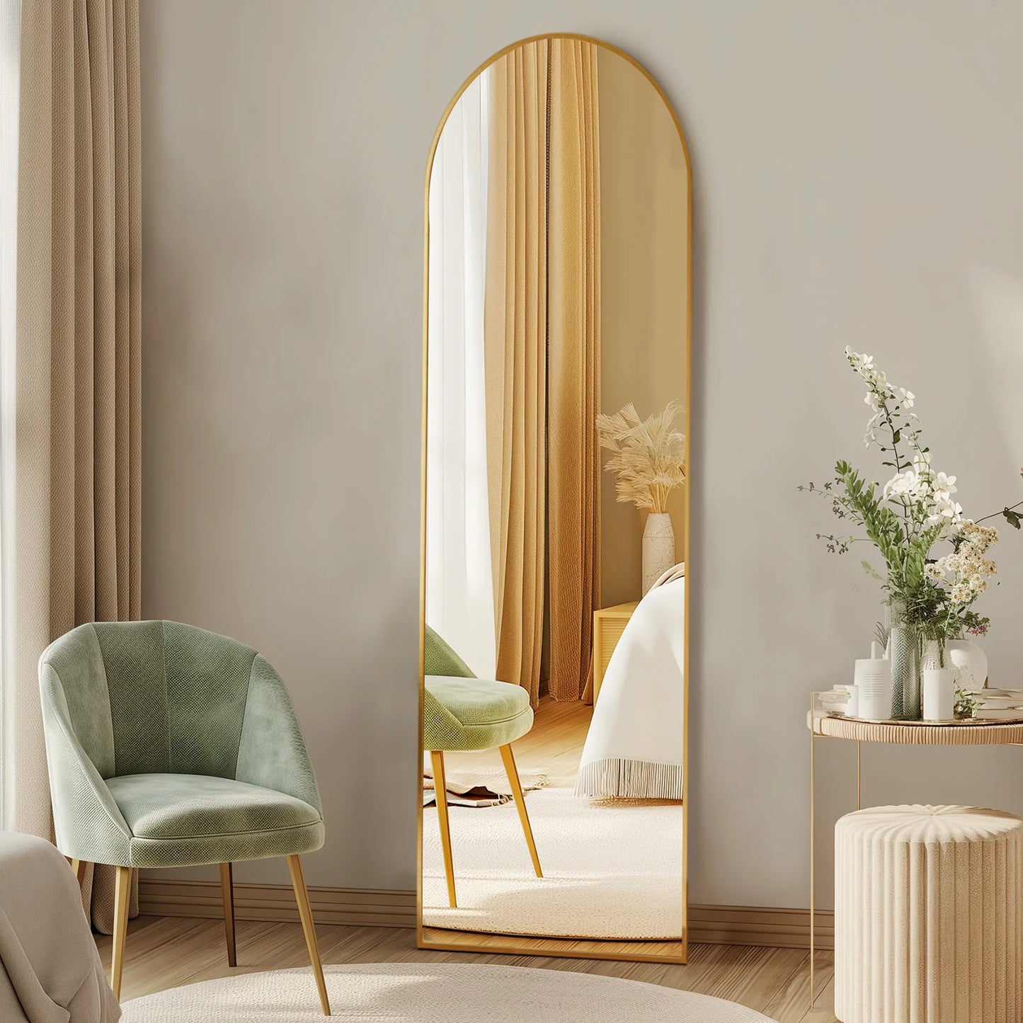 Full Body Wall Mirror with Stand