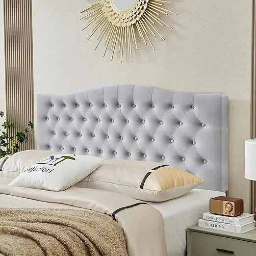 Upholstered Tufted Button Queen/Full Headboard