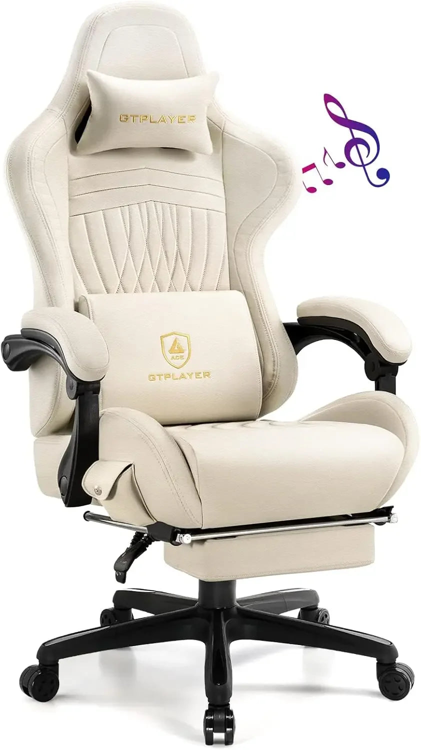 Reclining High Back Ergonomic Gaming or Computer Chair, with Footrest